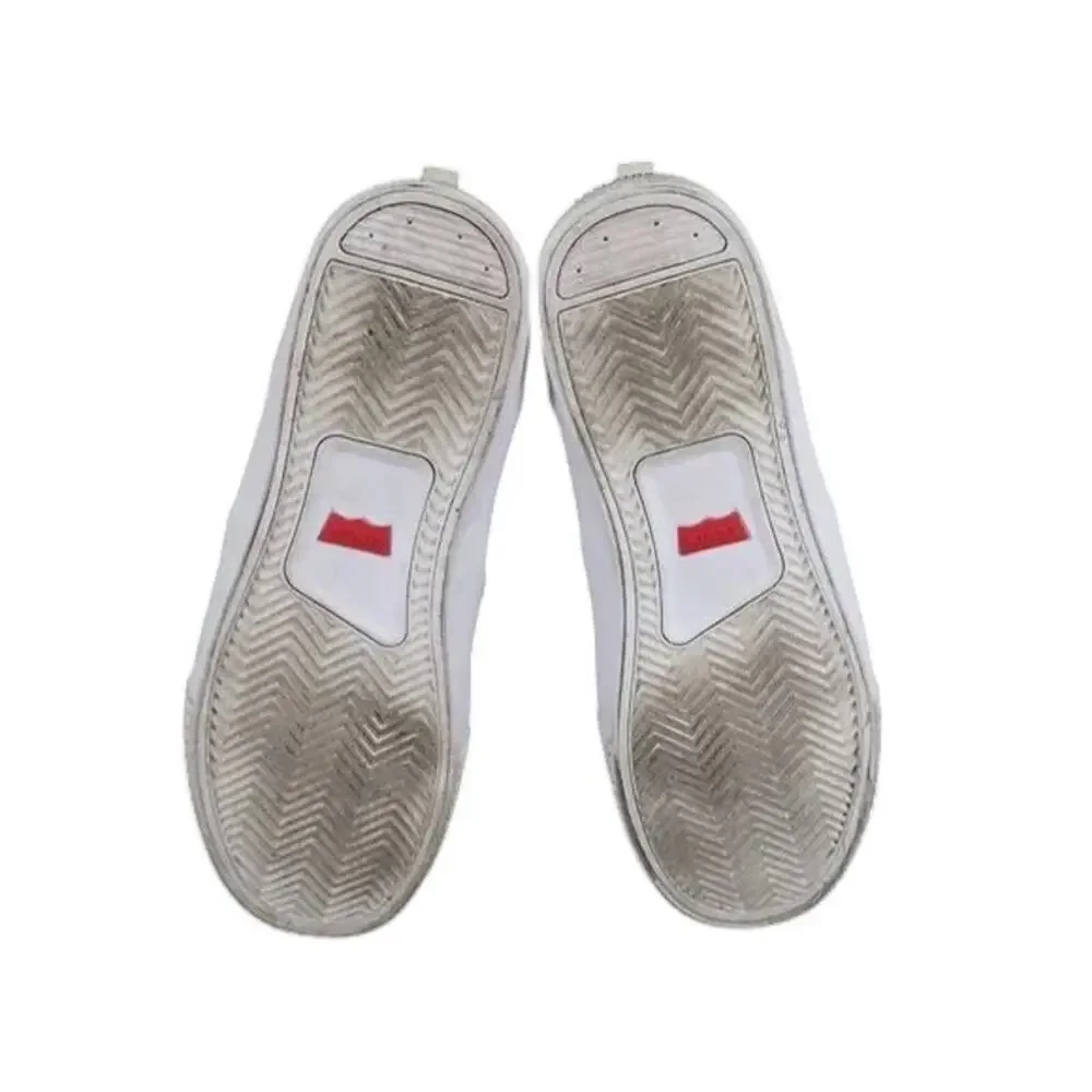 Levis Shoes Mens 9.5 Sneakers Lance Slip On Trainer Casual White Lifestyle Flat